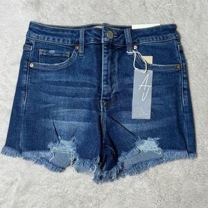 NWT Distressed High Waist Jean Shorts